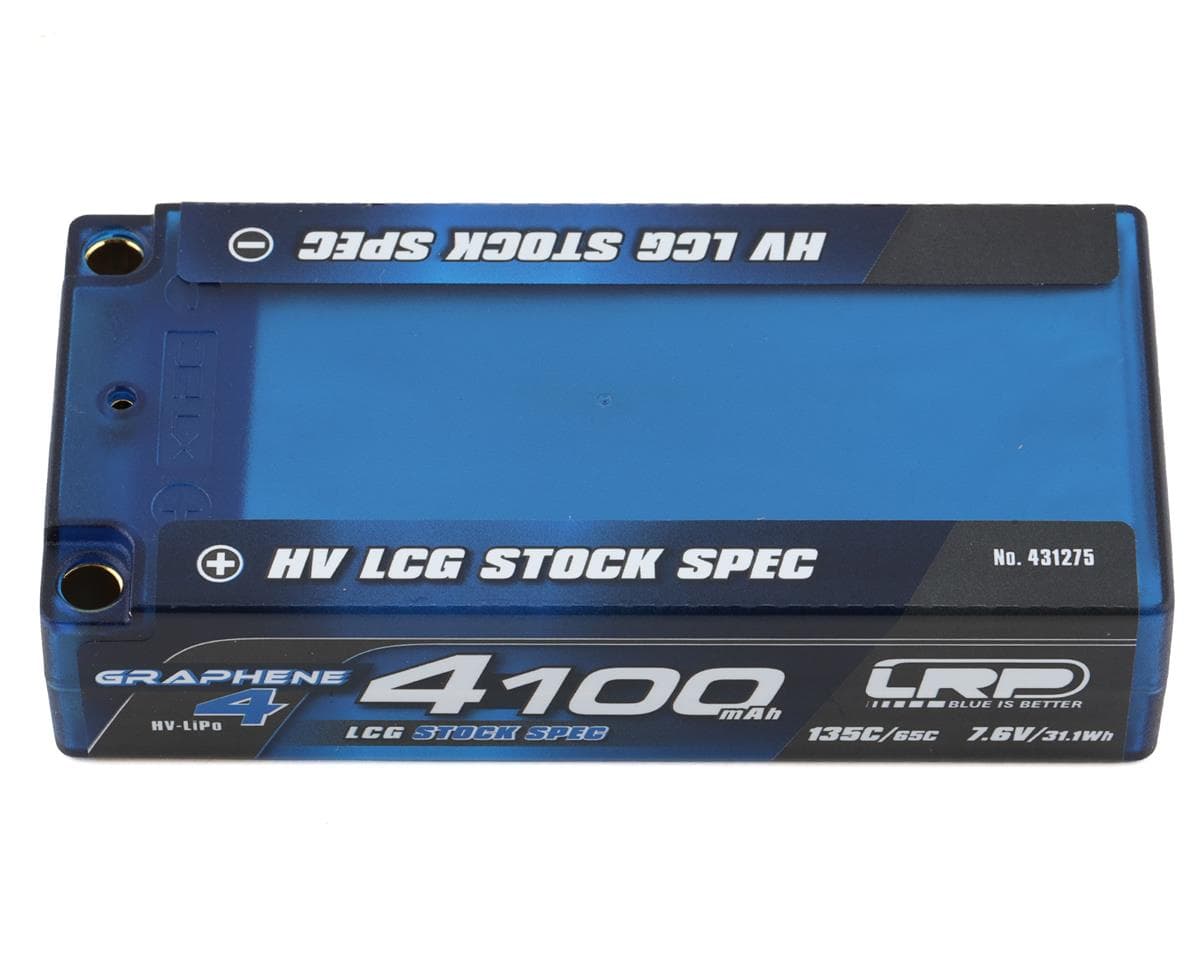 LRP 2S 135C LCG Graphene-4 HV LiPo Battery (7.6V/4100mAh) w/5mm Connectors (ROAR/EFRA Approved)