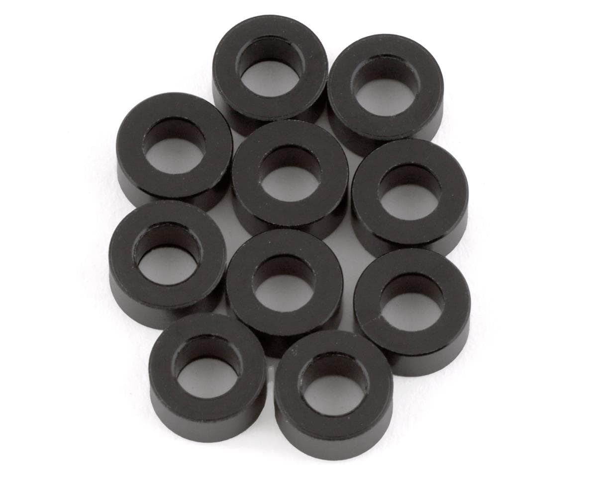 Schumacher 3mm Alloy Washers (Black) (10) (3.00mm)