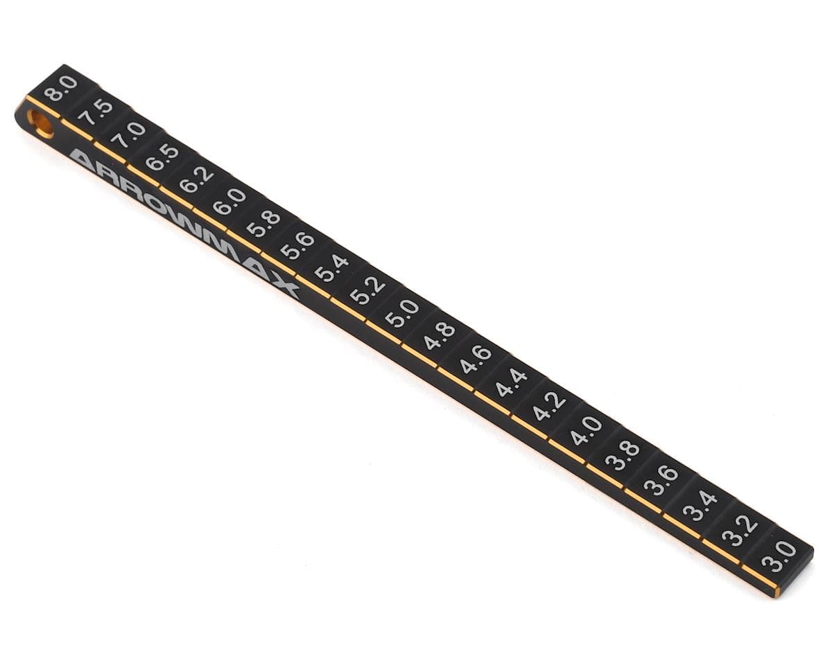 AM Arrowmax Black Golden Ultra Fine Chassis Ride Height Gauge (3 ~ 8mm)