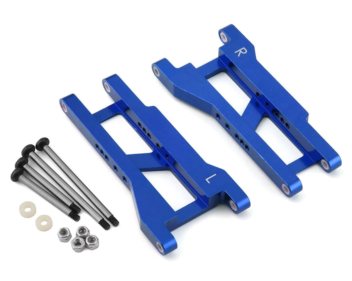 ST Racing Concepts Aluminum Heavy Duty Rear Suspension Arms for Traxxas Slash w/Locknut Hinge Pins (2) (Blue)