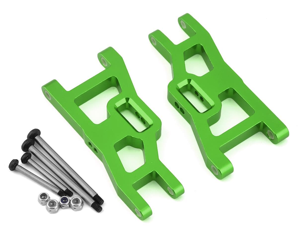 ST Racing Concepts Traxxas Slash Aluminum Heavy Duty Front Suspension Arms w/Locknut Hinge Pins (2) (Green)
