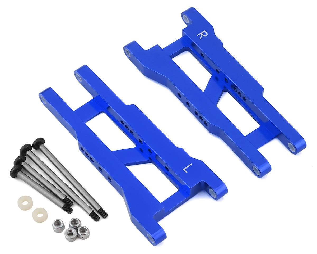 ST Racing Concepts Aluminum Rear Suspension Arms for Traxxas Rustler/Stampede w/Locknut Hinge Pins (2) (Blue)