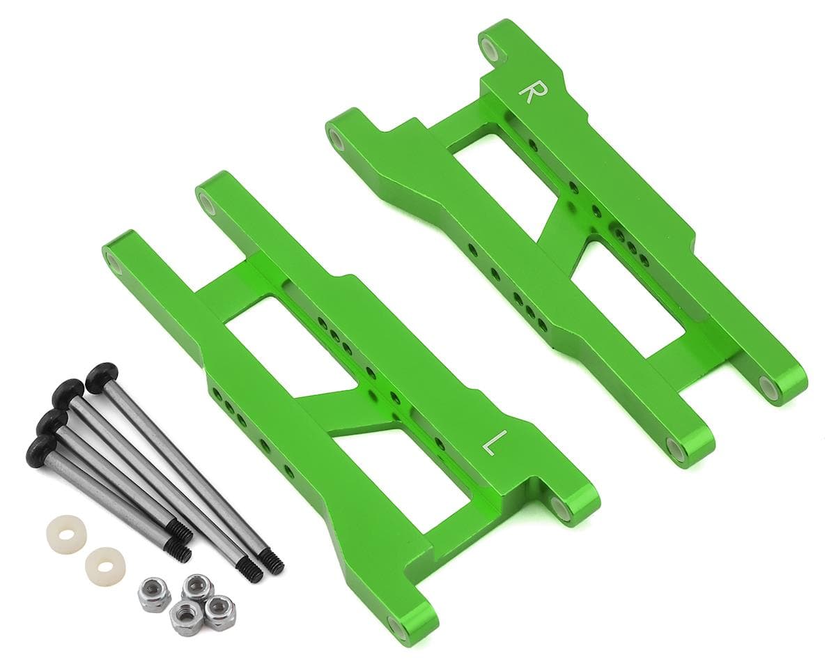 ST Racing Concepts Aluminum Rear Suspension Arms for Traxxas Rustler/Stampede w/Locknut Hinge Pins (2) (Green)