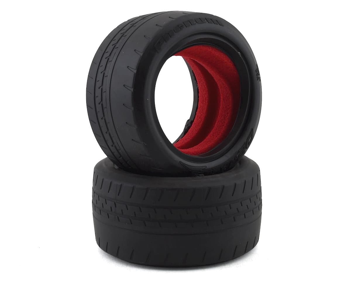 DE Racing Phenom 2.2 Buggy Rear Racing Tires w/Red Insert (2) (D40)