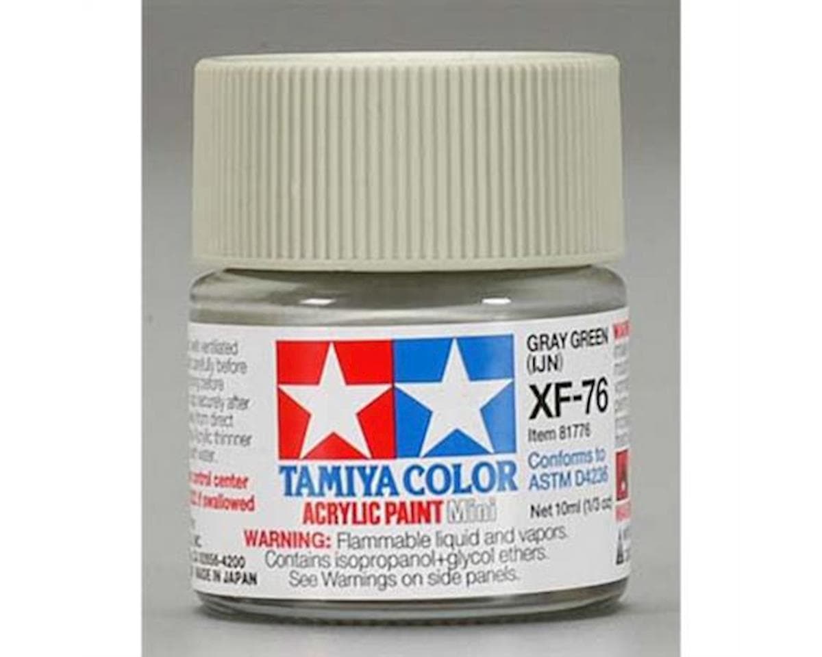 Tamiya XF-76 Flat Grey Green Acrylic Paint (10ml)