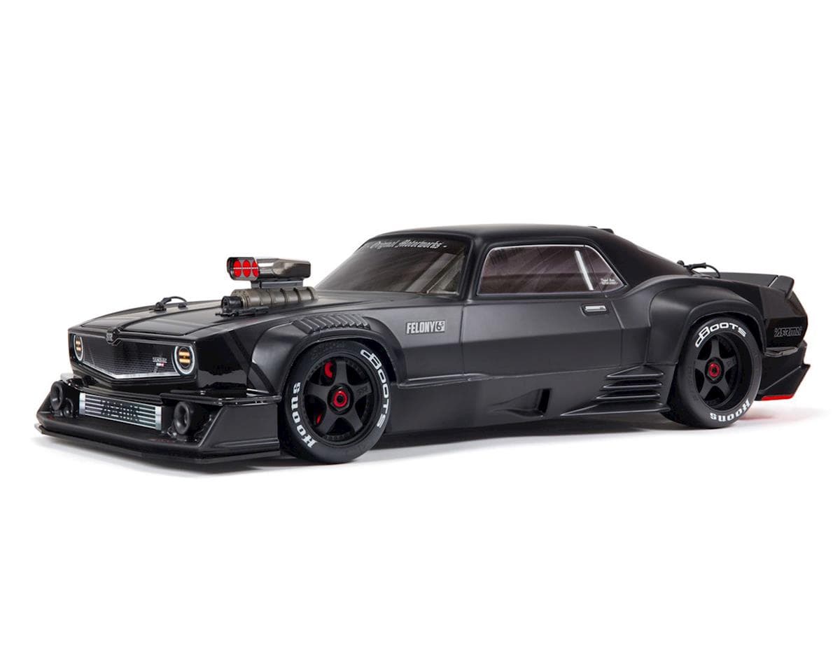 Arrma Felony 6S BLX Brushless 1/7 RTR Electric 4WD Street Bash Muscle Car (Black) w/DX3 2.4GHz Radio, Smart ESC & AVC