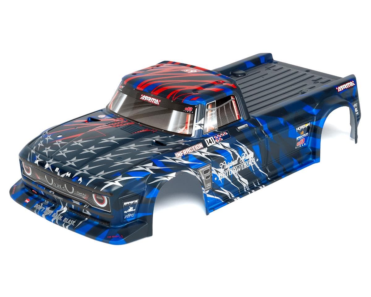Arrma Infraction 6S BLX Pre-Painted Body (Blue/Red)