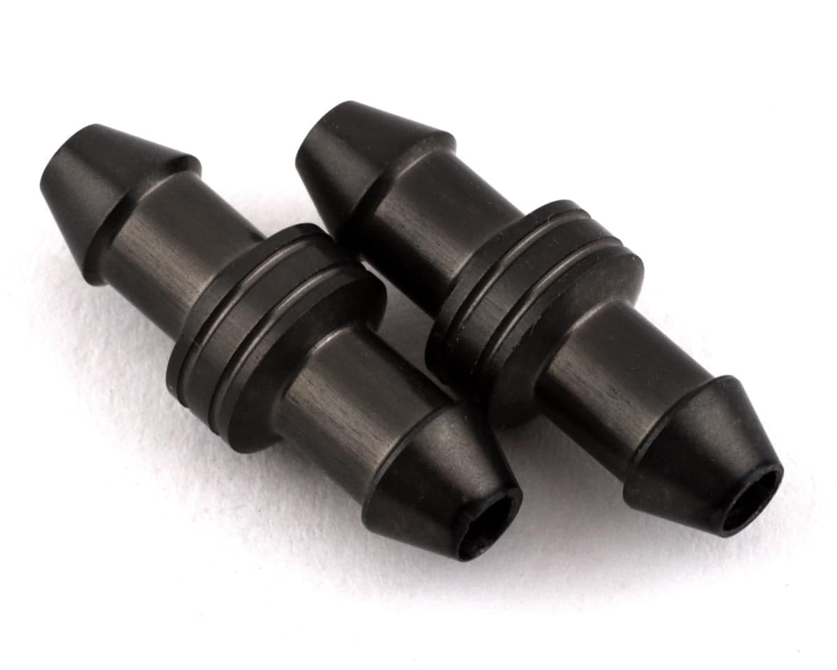 PSM Aluminum Fuel-Tube Connector (Grey) (2)