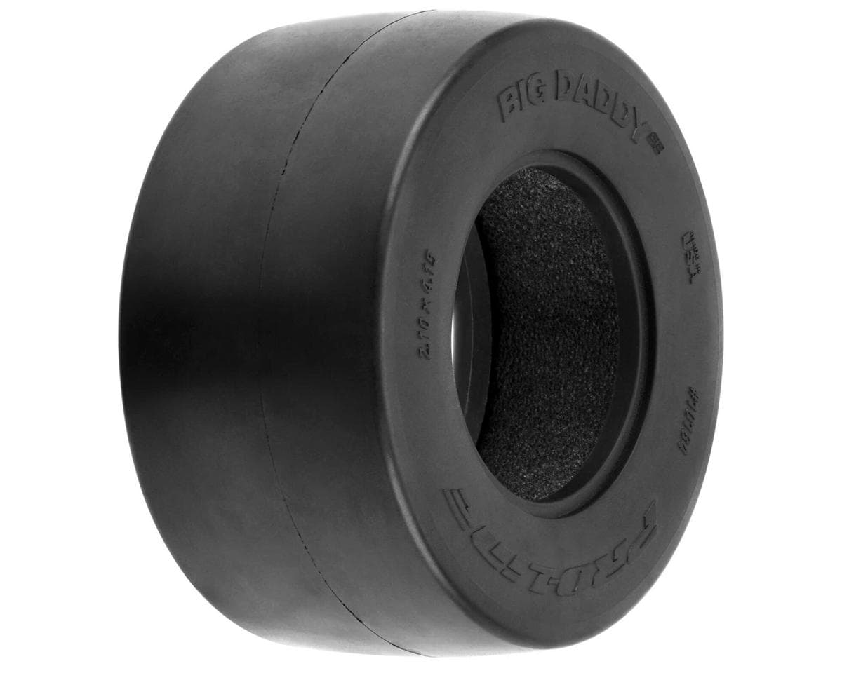Pro-Line Big Daddy Wide Drag Slick 2.2/3.0 SCT Rear Tires (2) (Clay)