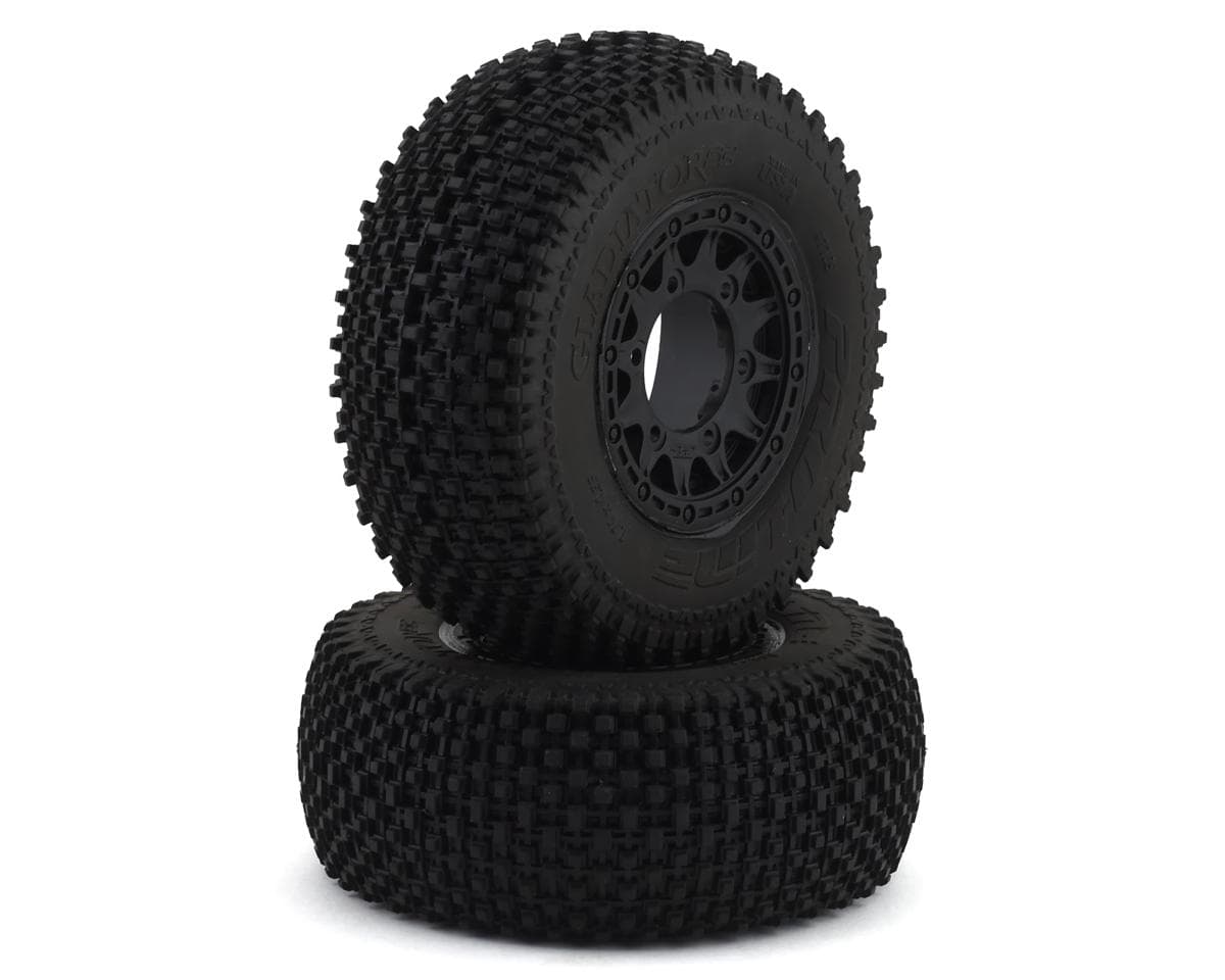 Pro-Line Gladiator SC Tires w/Raid Wheels (Black) (2) (Electric Rear) (M3) w/12mm Hex