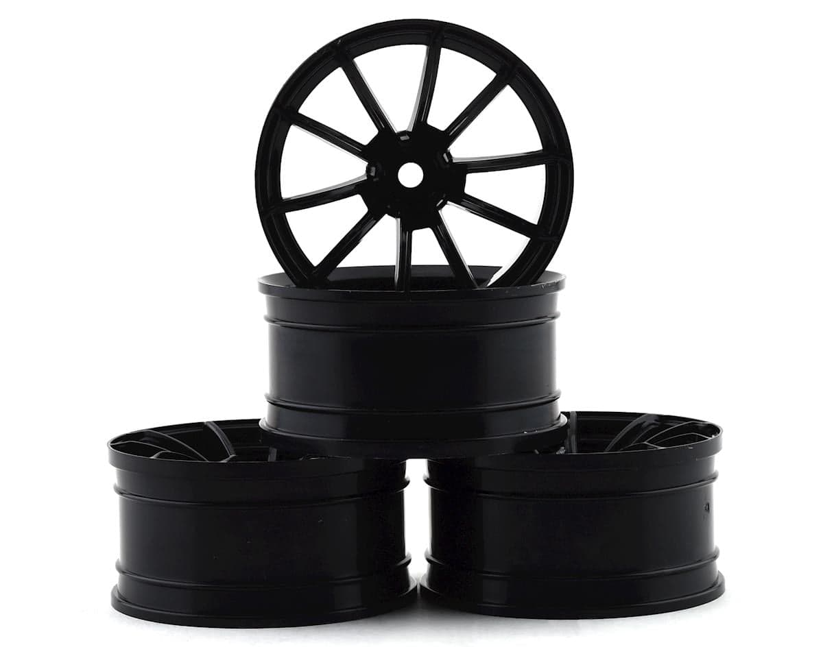 MST Black GTR wheel (+9) (4) (9mm Offset) w/12mm Hex