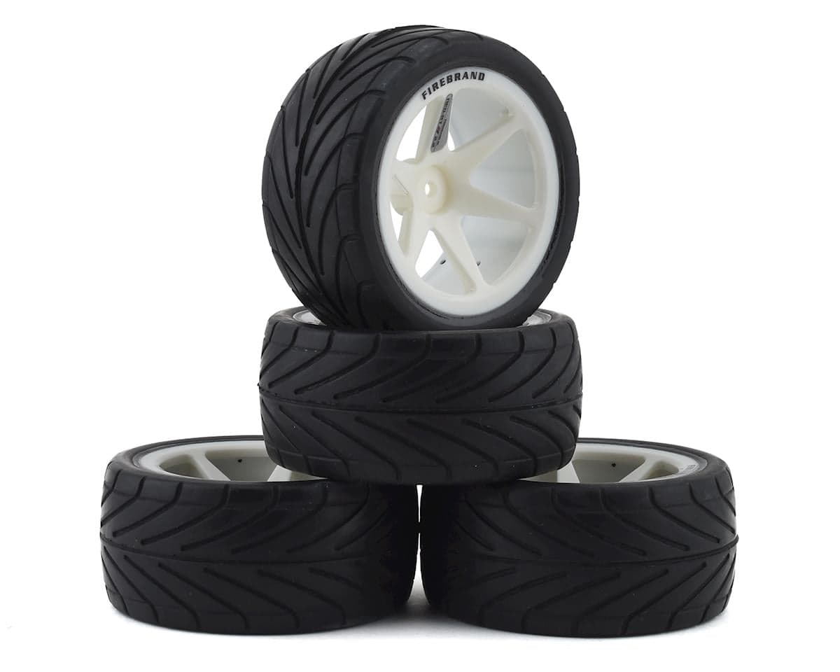 Firebrand RC Neo RT Wide 2.2 Pre-Mounted On-Road Tires (4) (White)