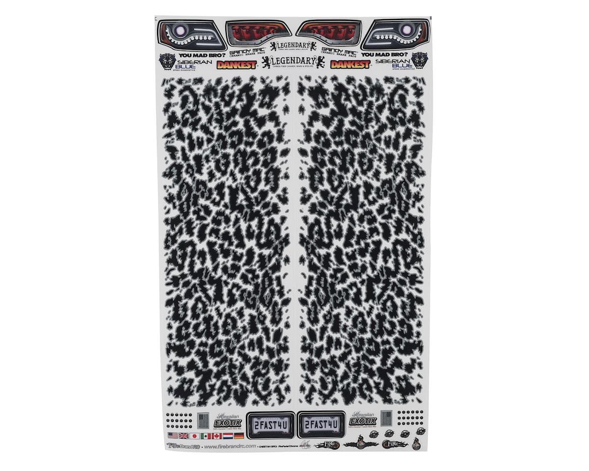 Firebrand RC Cheetah Decals Sheet