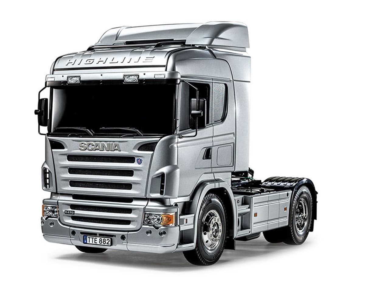 Tamiya 1/14 Scania R470 Highline Silver Edition Semi Truck Kit