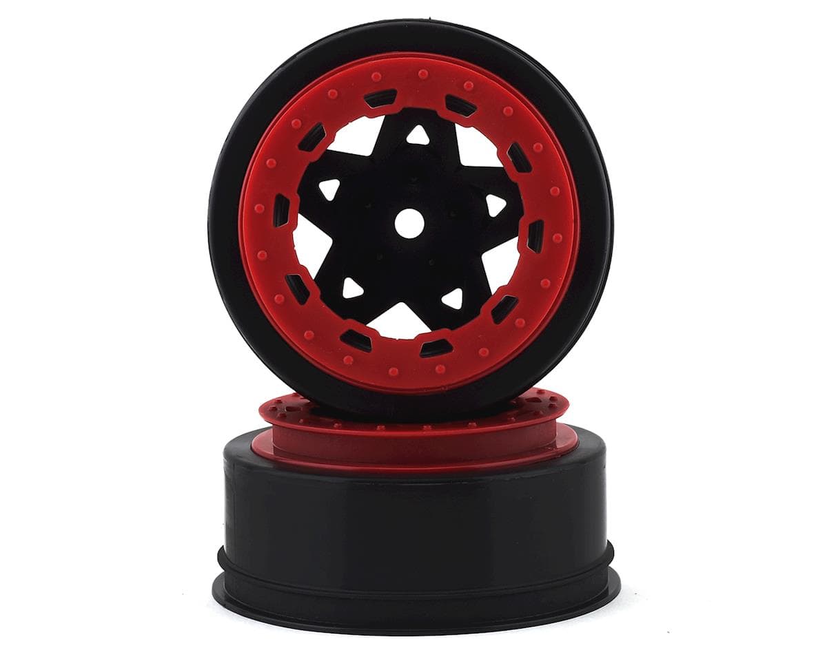 JConcepts 12mm Hex Tremor Short Course Wheels (Black) (2) for Traxxas Slash Front