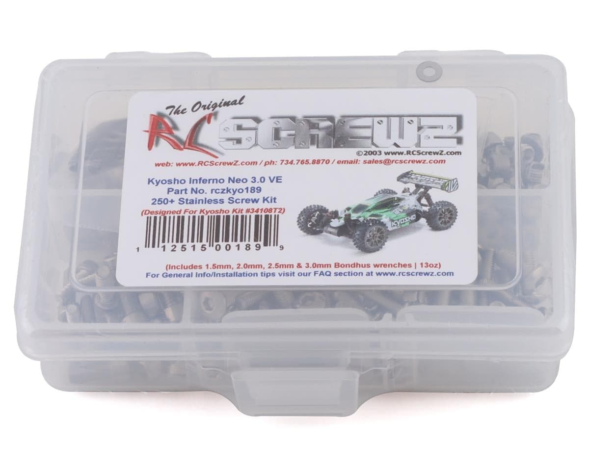 RC Screwz Kyosho Inferno NEO 3.0 VE Stainless Steel Screw Kit