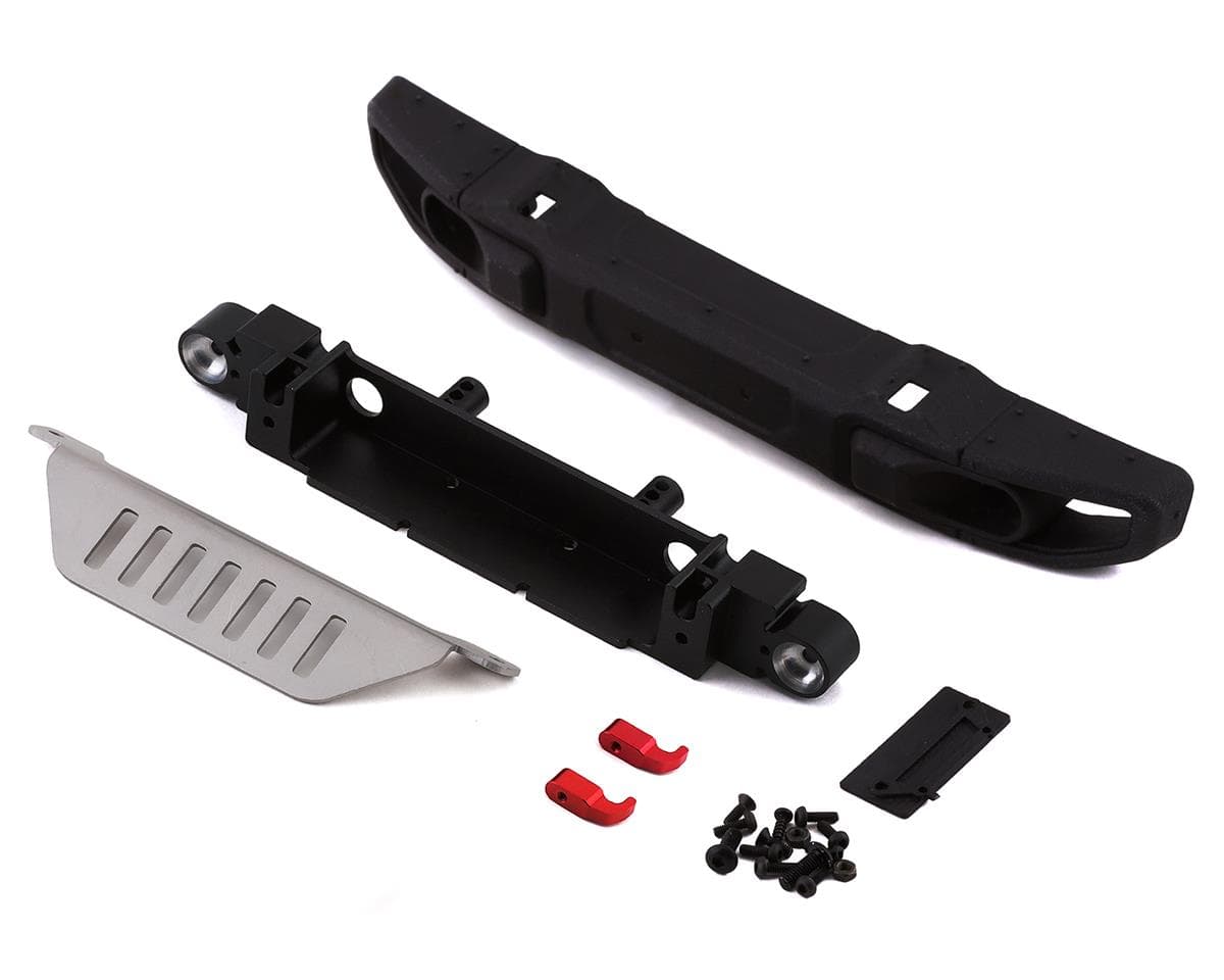 RC4WD CChand Axial SCX10 III OEM Wide Front Bumper (AXI03003) w/License Plate Holder & Steering Guard