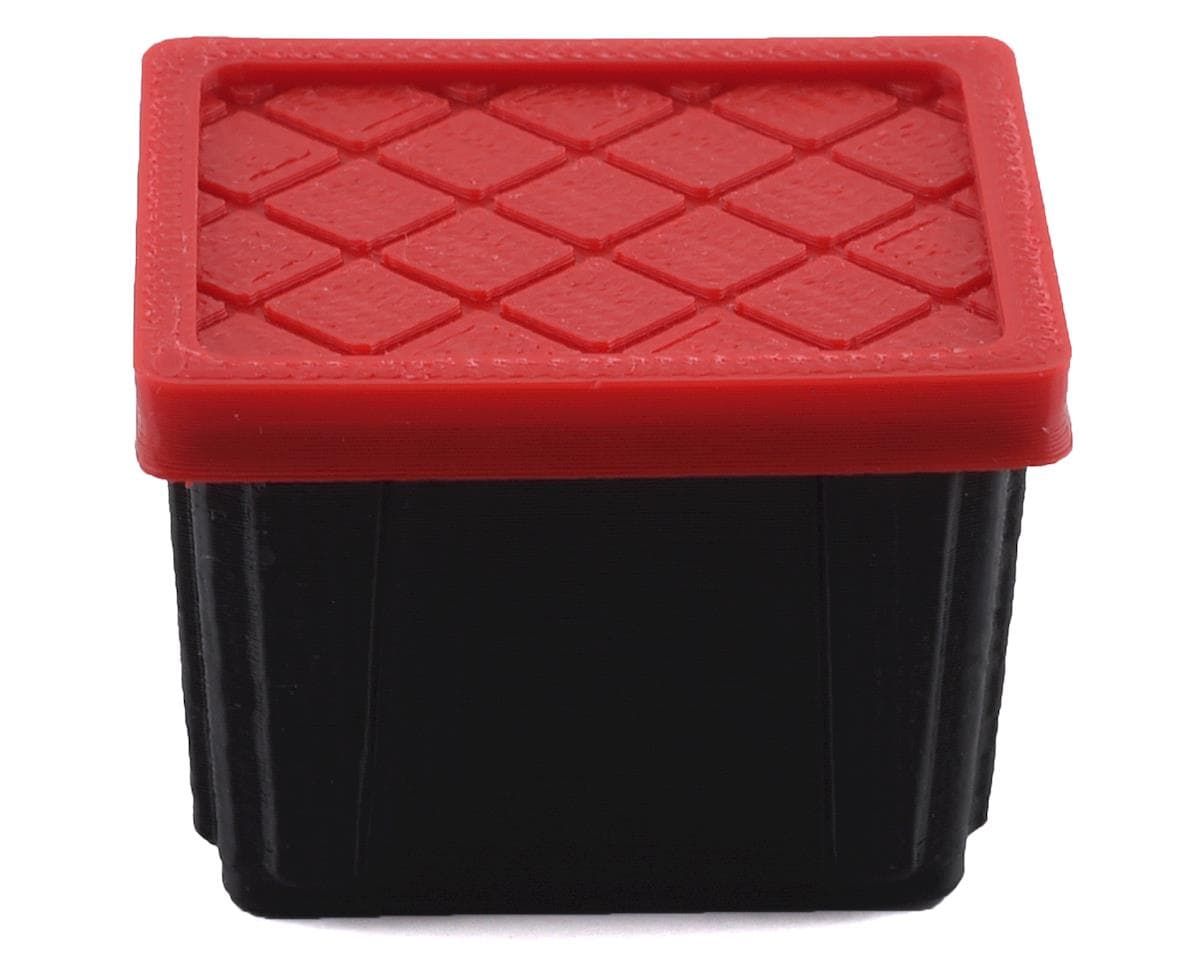Scale By Chris HD Tote w/Red Lid (Small) (Miniature Scale Accessory)