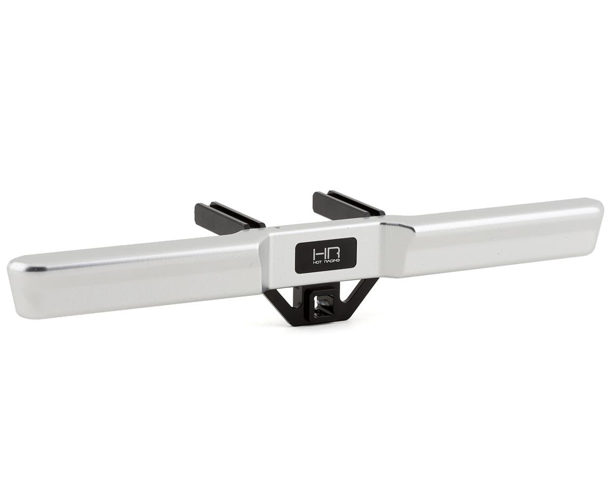 Hot Racing Aluminum Rear Bumper w/Tow Mount for Traxxas TRX-4 79 Bronco (Silver)