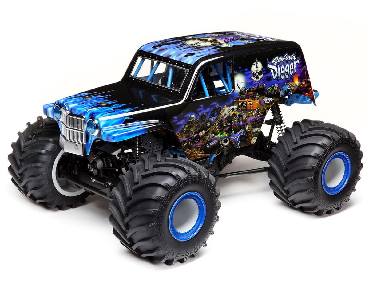 Losi LMT Son Uva Digger Pre-Cut Monster Truck Body Set (Clear)