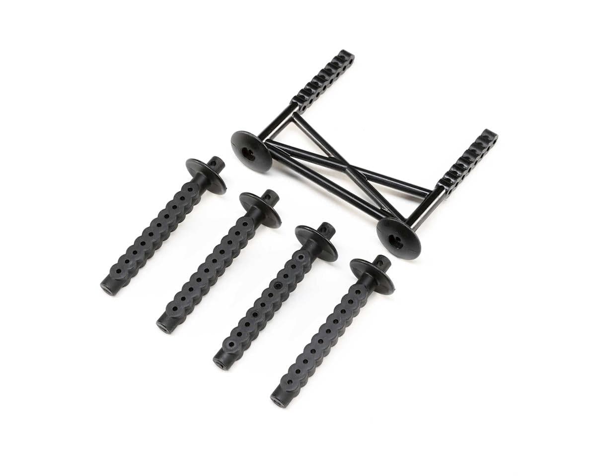 Losi LMT Rear Body Support w/Posts (Black)