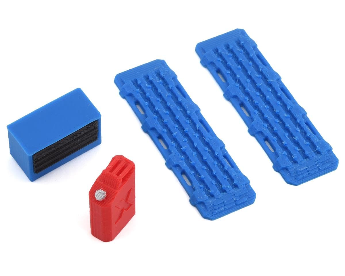 Scale By Chris 1/24 Scale Combo Pack 4 w/Jerry Can, Blue Tool Box, Blue Sand Ramps