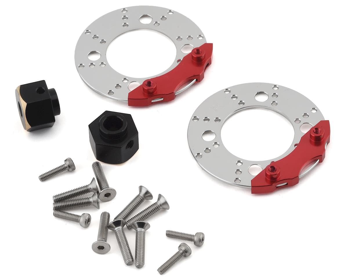 Samix SCX10 III/Capra 8mm Brass Hex & Scale Brake Rotor Combo Set (Use w/SCX3-4012A & SCX3-4012FS)