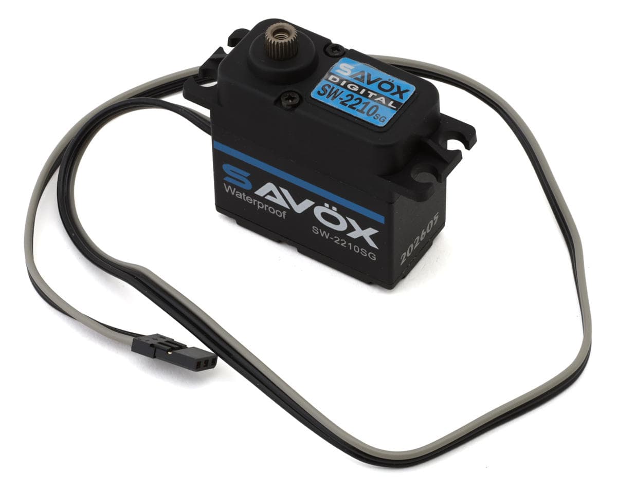 Savox SW-2210SG Black Edition Brushless Waterproof Premium Digital Steel Gear Servo (High Voltage)