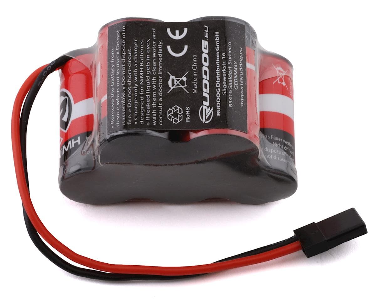 Ruddog 5-Cell NiMH 2/3A Hump Receiver Pack (6.0V/1600mAh)