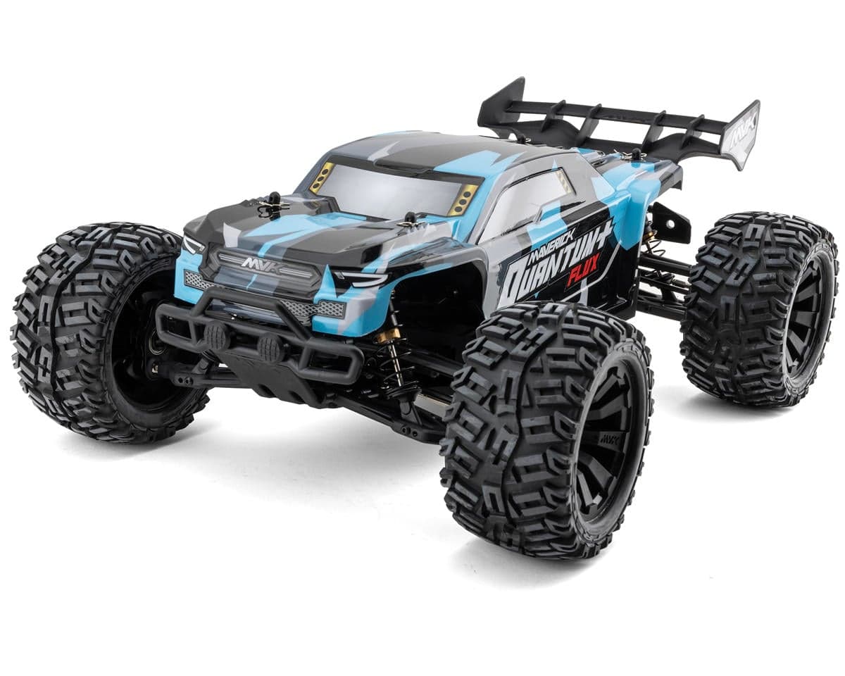 Maverick Quantum+ XT Flux 1/10 3S 4WD Brushless RTR Stadium Truck (Blue) w/2.4GHz Transmitter