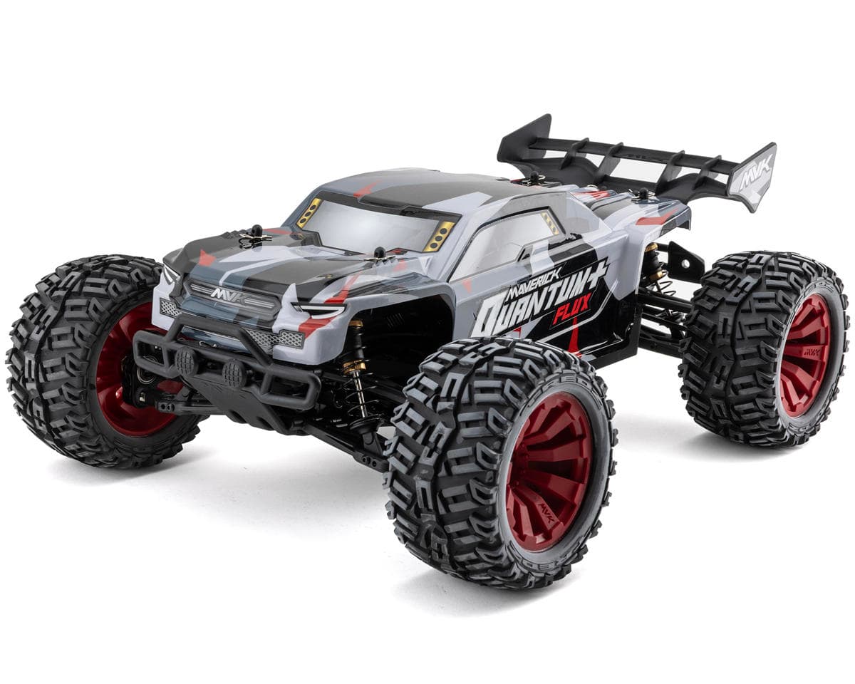 Maverick Quantum+ XT Flux 1/10 3S 4WD Brushless RTR Stadium Truck (Red) w/2.4GHz Transmitter