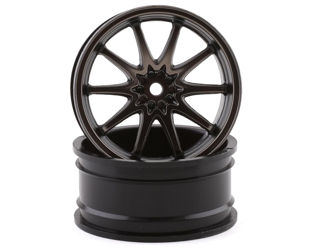 Losi 54x26mm Volk Racing CE28N Front Wheels (Gun Metal) (2)