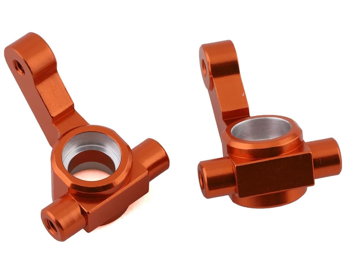 ST Racing Concepts DR10 Aluminum Steering Knuckles (Orange) (2)