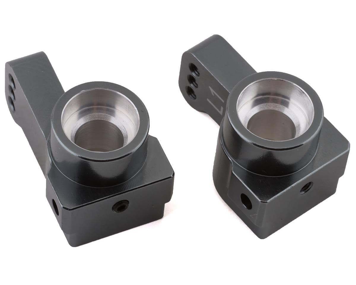 ST Racing Concepts DR10 Aluminum 1° Toe-In Rear Hub Carriers (Gun Metal) (2)