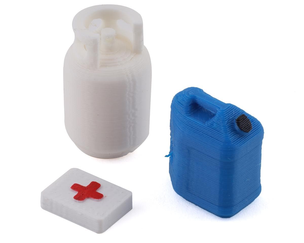 Scale By Chris 1/24 Scale Combo Pack 6 w/Blue 5gal Jug, Propane Tank, 1st Aid