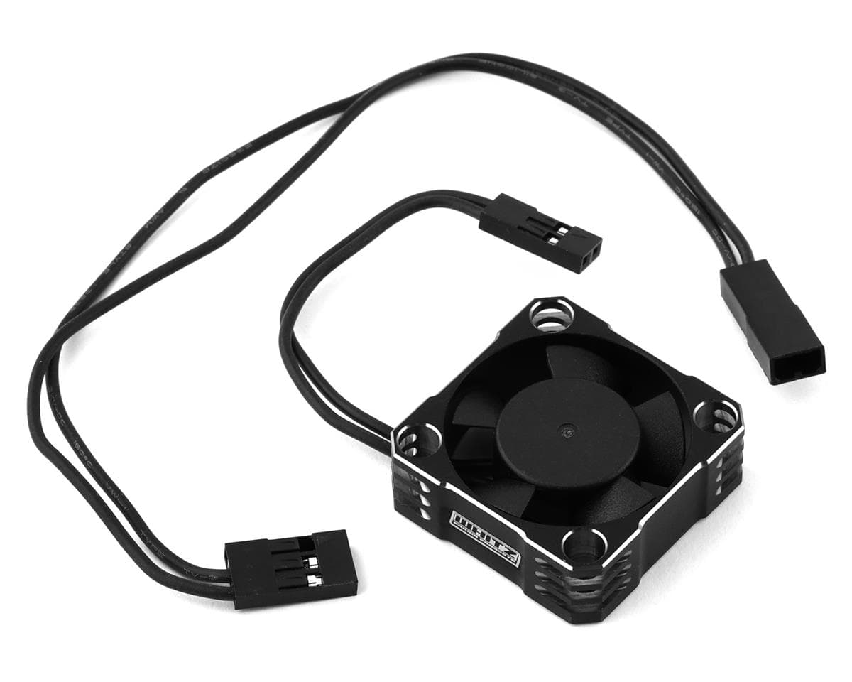 Whitz Racing Products 30mm HyperCool Aluminum Cooling Fan (Black/Silver)