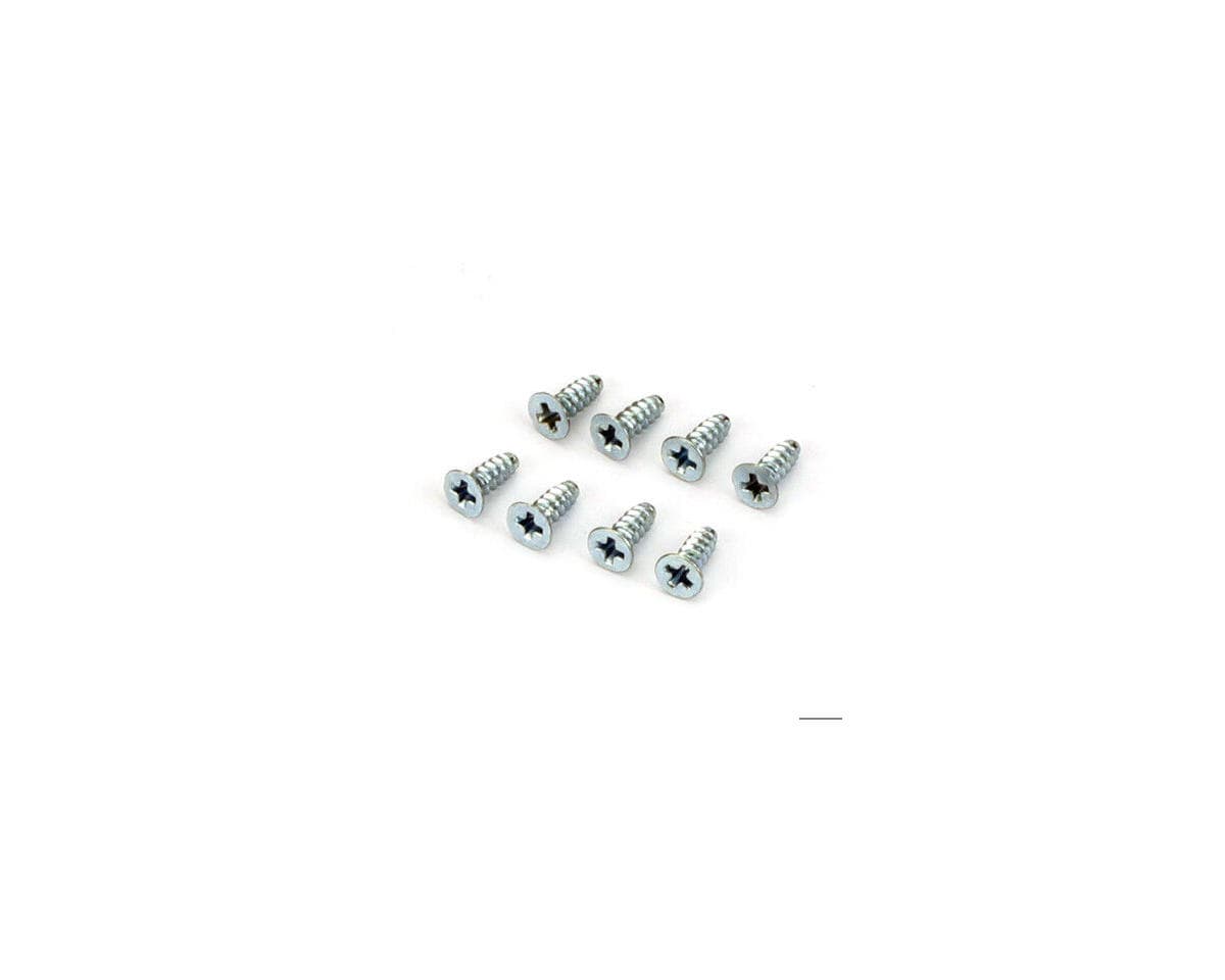 DuBro 3x8mm Flat Head Selftap Screws (8)