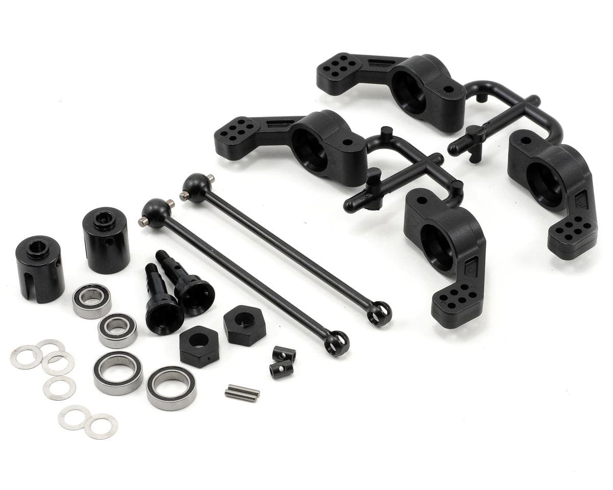 SCRATCH & DENT: Tekno RC M6 Driveshaft & Hub Carrier Set (Rear, 6mm)