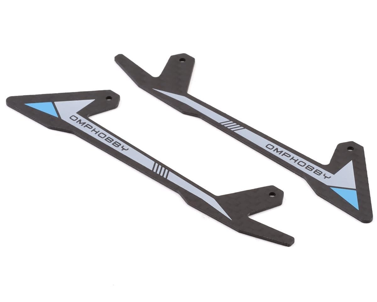 OMPHobby 3D Carbon Fiber Skid (Blue)