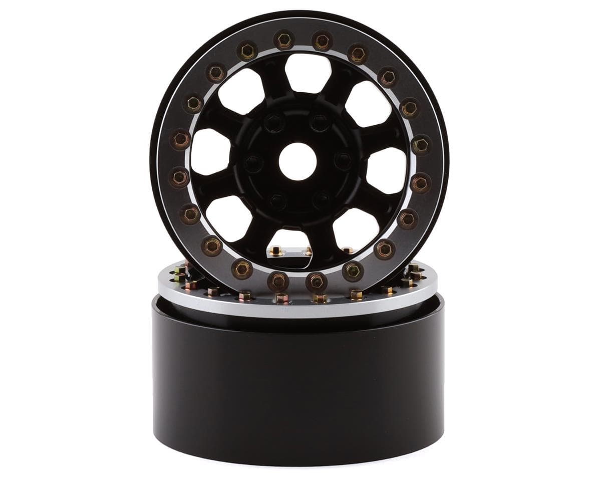 SSD RC Warrior 1.9" Beadlock Crawler Wheels (Black) (2)