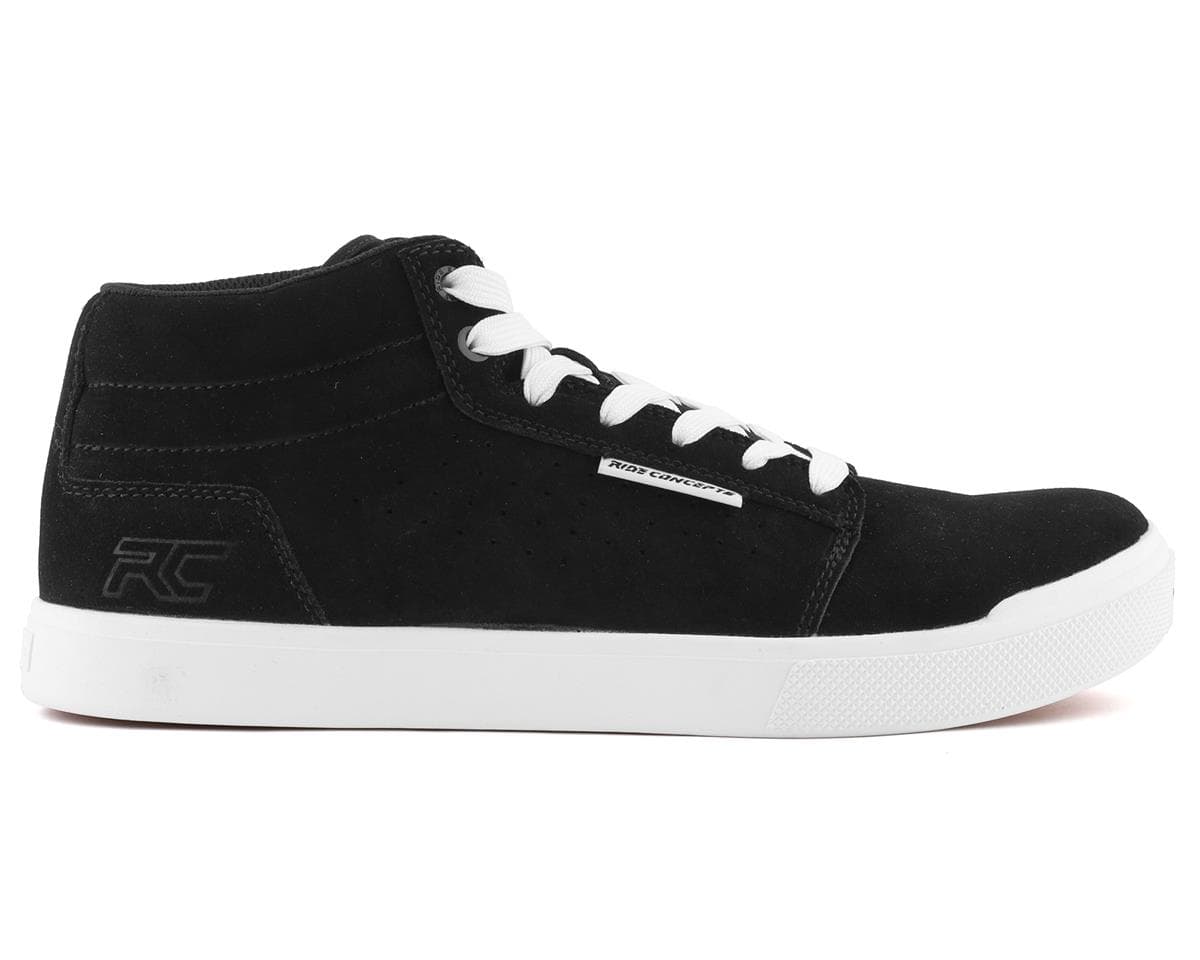 Ride Concepts Men's Vice Mid Flat Pedal Shoe (Black/White) (10)