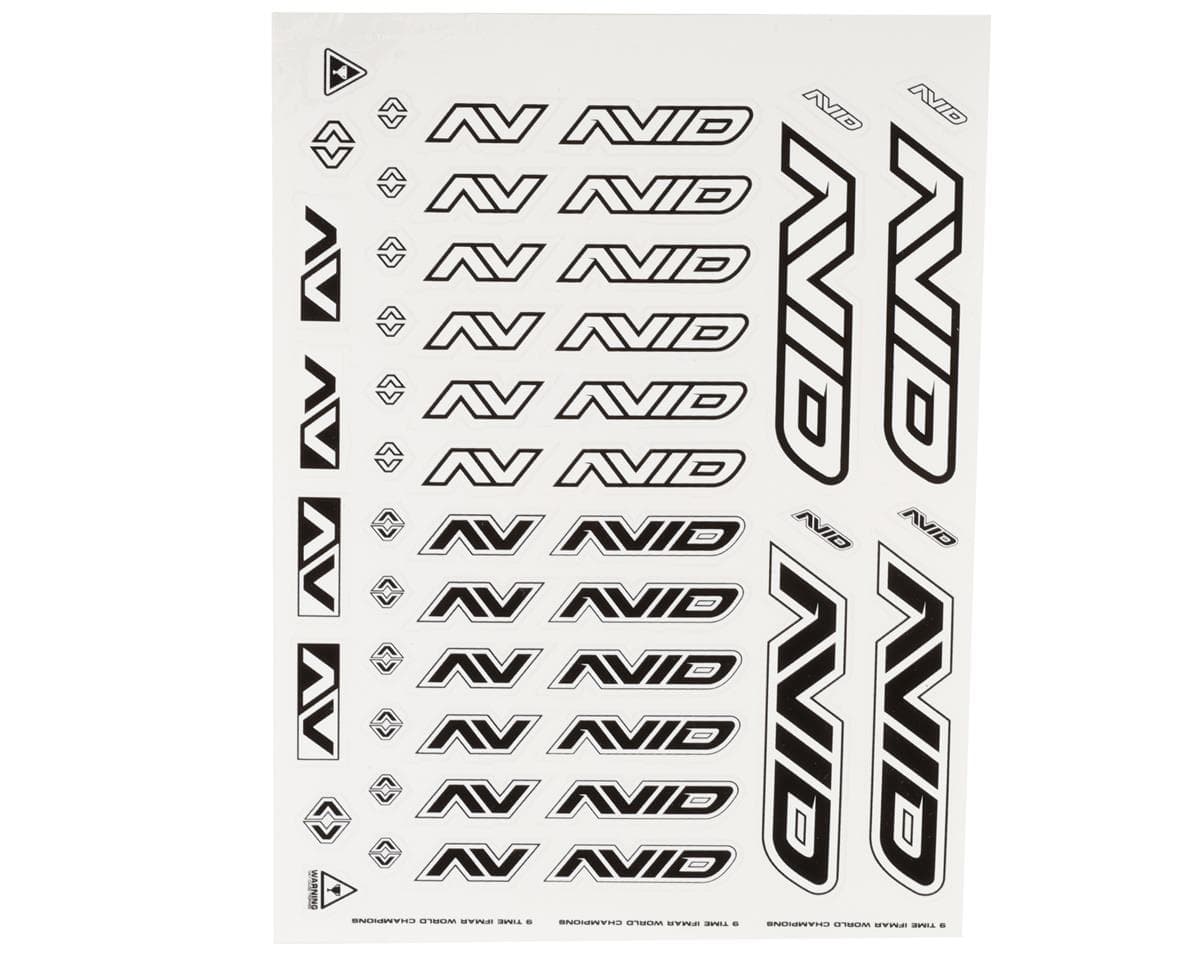 Avid RC Sticker Sheet