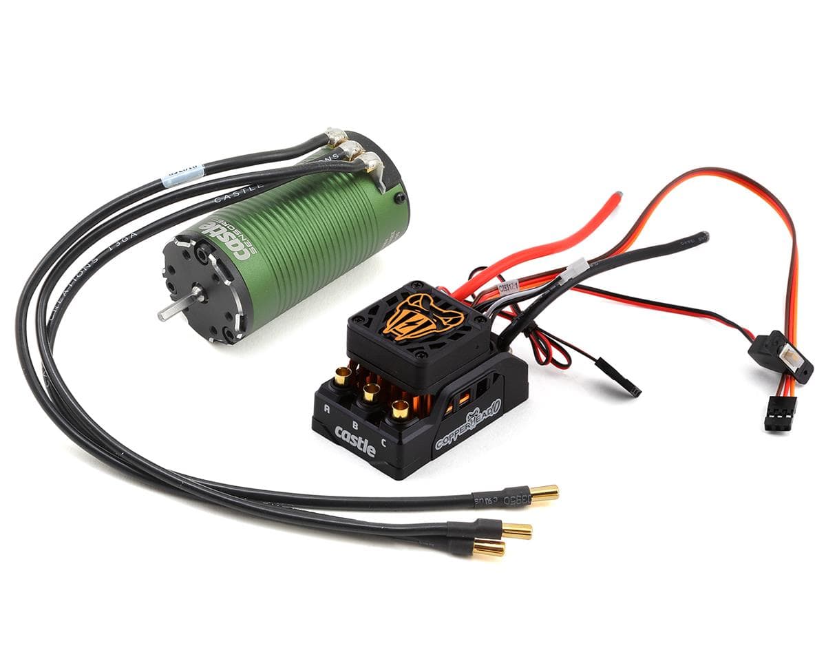 Castle Creations Copperhead 10 Waterproof 1/10 Sensored Combo w/1415 (2400Kv) (Monster Truck Edition)