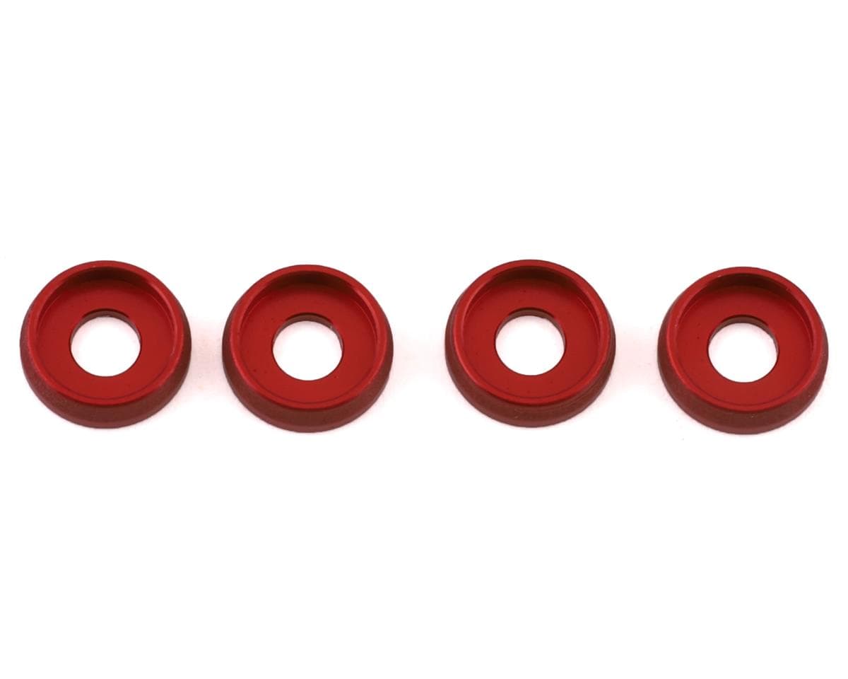 AMR 4mm Screw Washer (Red) (4)