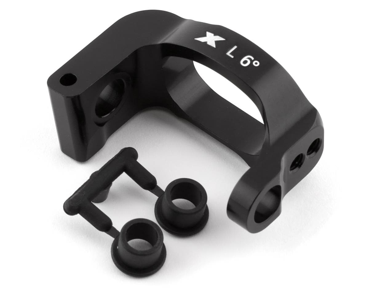 XRAY Aluminum Left Caster Block (6°)
