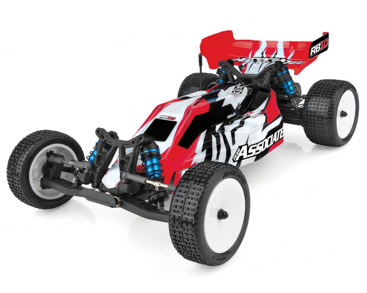 Team Associated RB10 RTR 1/10 Electric 2WD Brushless Buggy Combo (Red) w/2.4GHz Radio, DVC & Battery & Charger