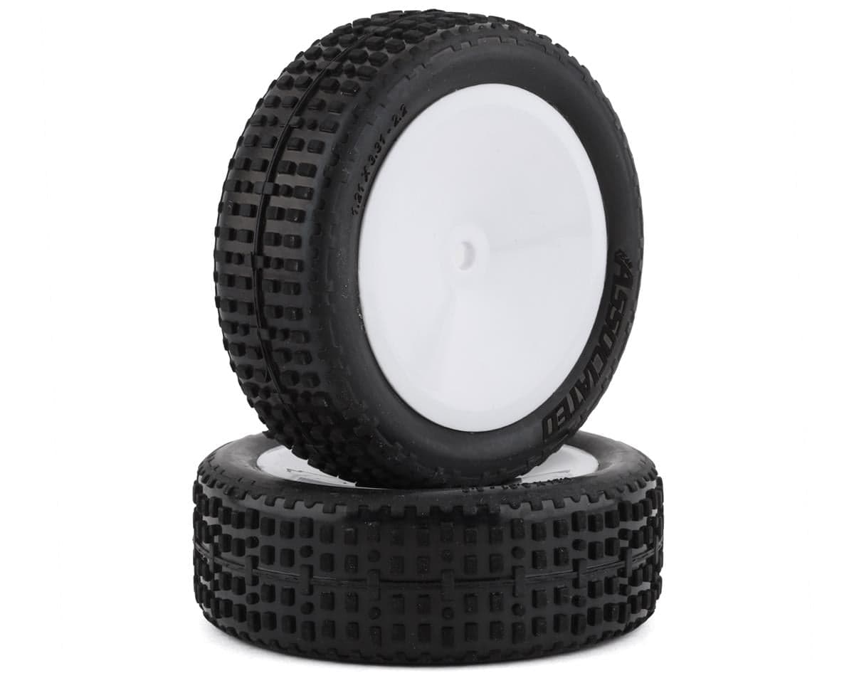 Team Associated RB10 RTR Front Pre-Mounted Tires (White) (2)