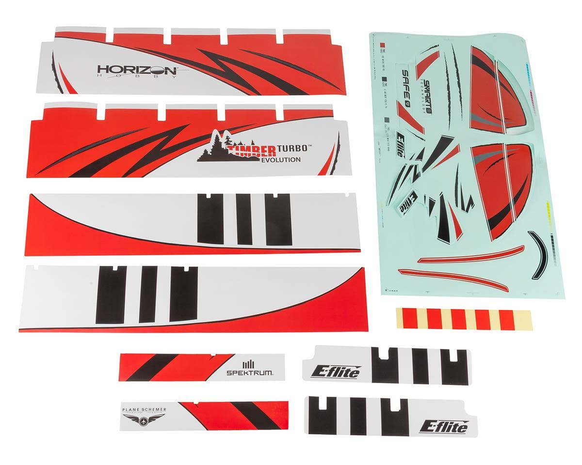 E-flite Timber Evolution 1.5m Decal Sheet