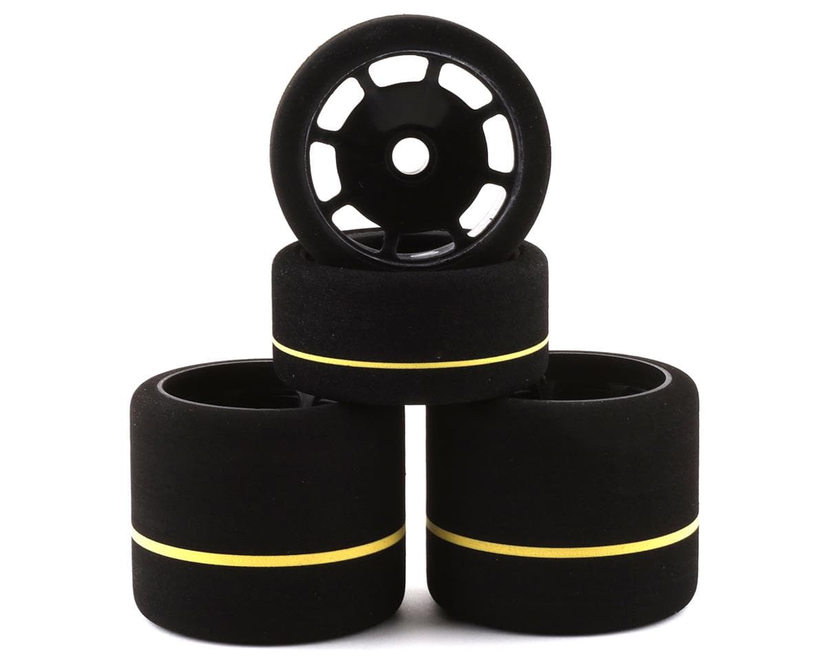 BSR Racing 1/10 Spec Foam Combo Tires (4) (White)