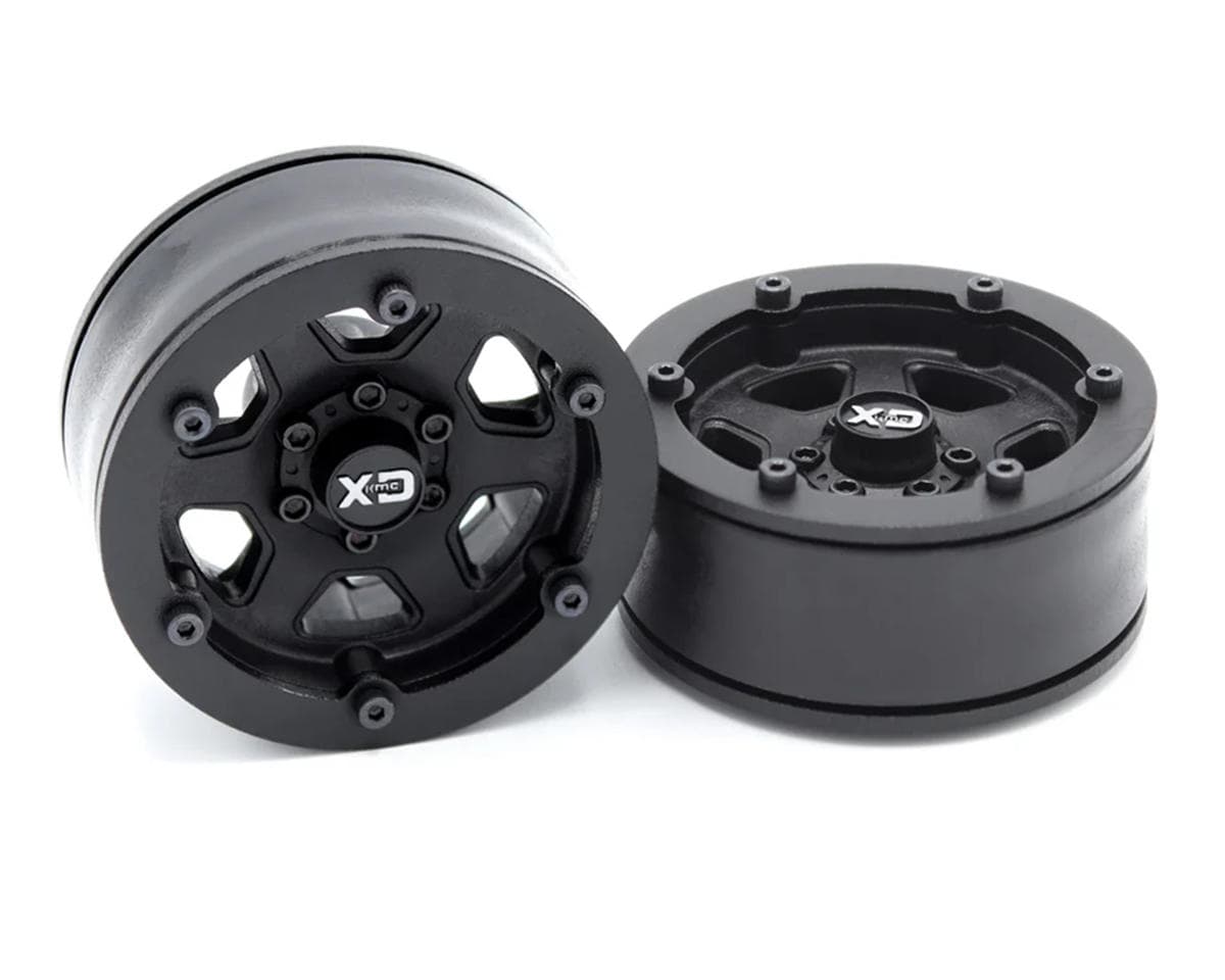 Incision KMC KM233 1.9" Plastic Beadlock Wheels (Black) (2)
